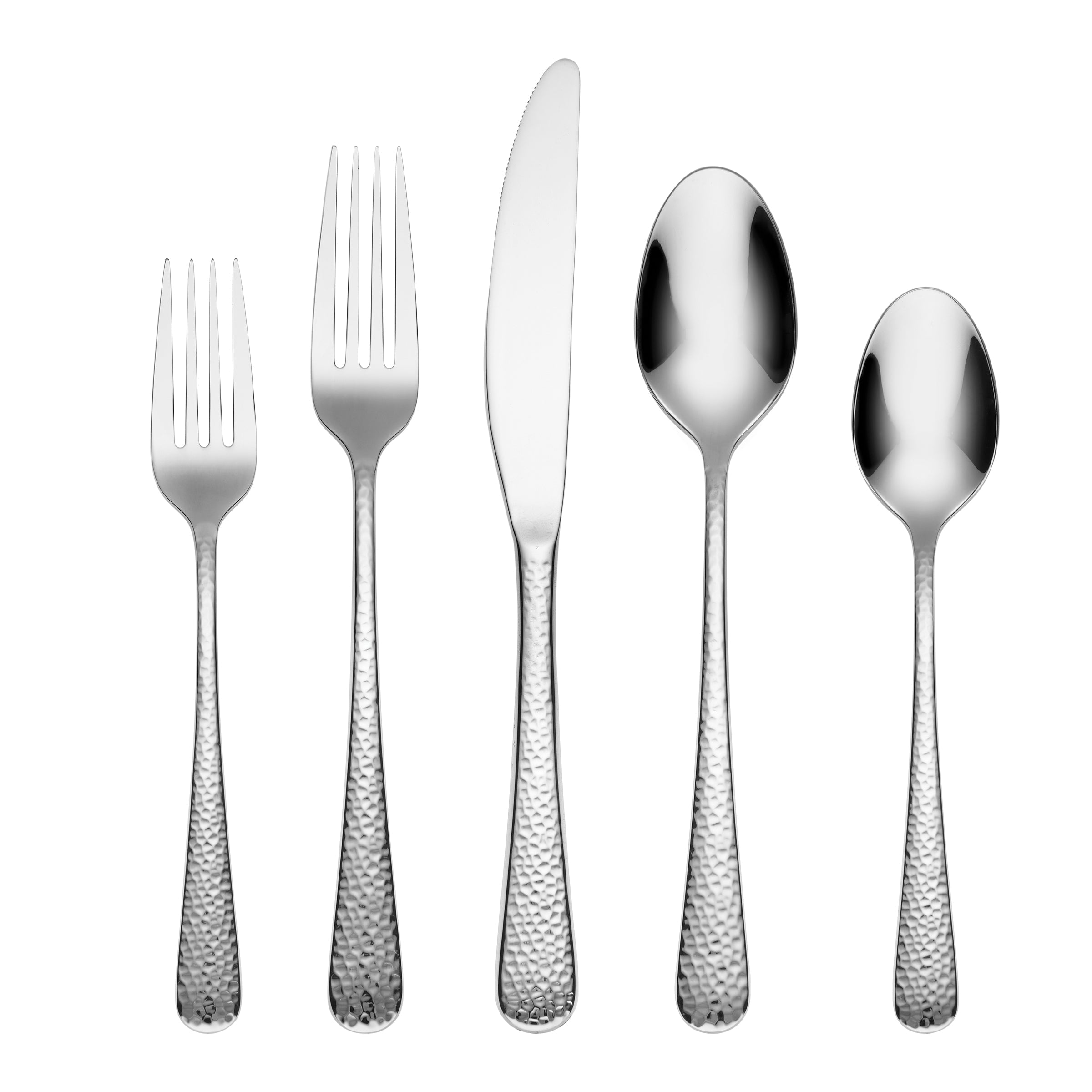 Cambridge Silversmiths Beacon Black Satin 20-Piece Flatware Set