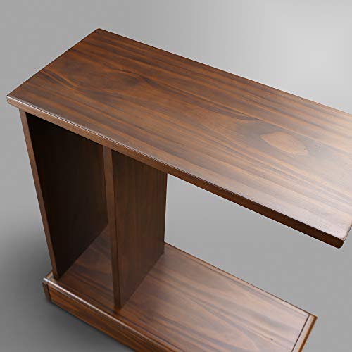 Casual Home Monroe C-Table Drawer, Concealment Furniture, Mocha