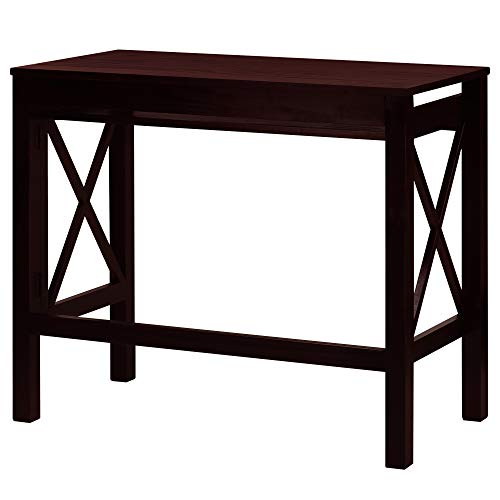 Casual Home Montego Folding Desk with Pull-Out Tray-Espresso