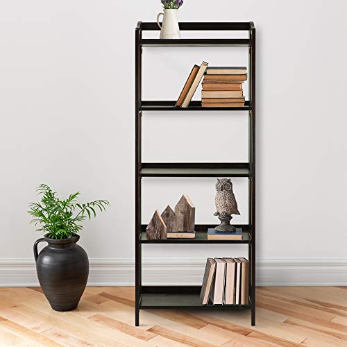 Casual Home Stratford 5-Shelf Folding Bookcase-Espresso