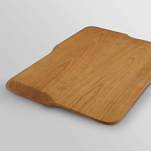 Casual Home Serving Board, Rectangular 13.75x11, Natural Cherry