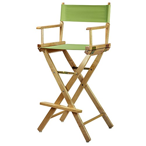 Casual Home 230-00/021-72 30" Natural Frame-Lime Green Canvas Director Chair Bar Height