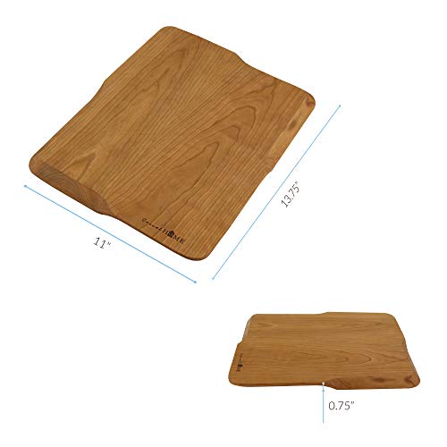 Casual Home Serving Board, Rectangular 13.75x11, Natural Cherry