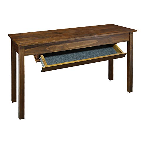 Casual Home Kennedy Console Table Drawer, Concealment Furniture, Warm Brown