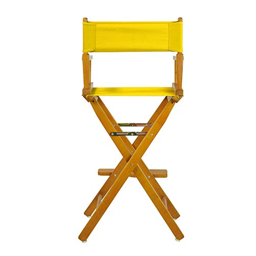 Casual Home 230-05/021-34 Director Chair 30" - Bar Height Honey OakFrame/Gold Canvas