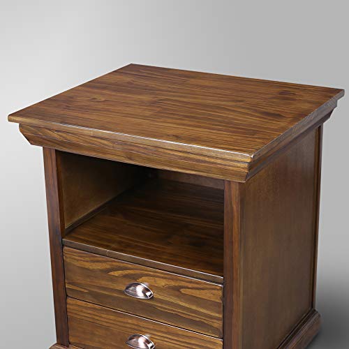 Casual Home Lincoln Nightstand Compartment, Concealment Furniture, Mocha