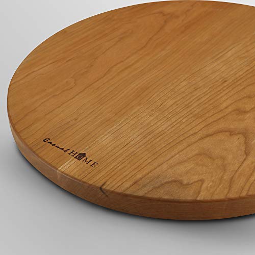 Casual Home CB02202 Cutting Board, Round 11.5", Natural Cherry