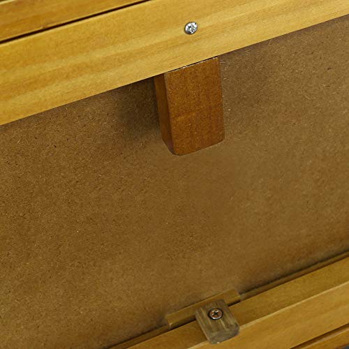 Casual Home Kennedy Console Table Drawer, Concealment Furniture, Warm Brown
