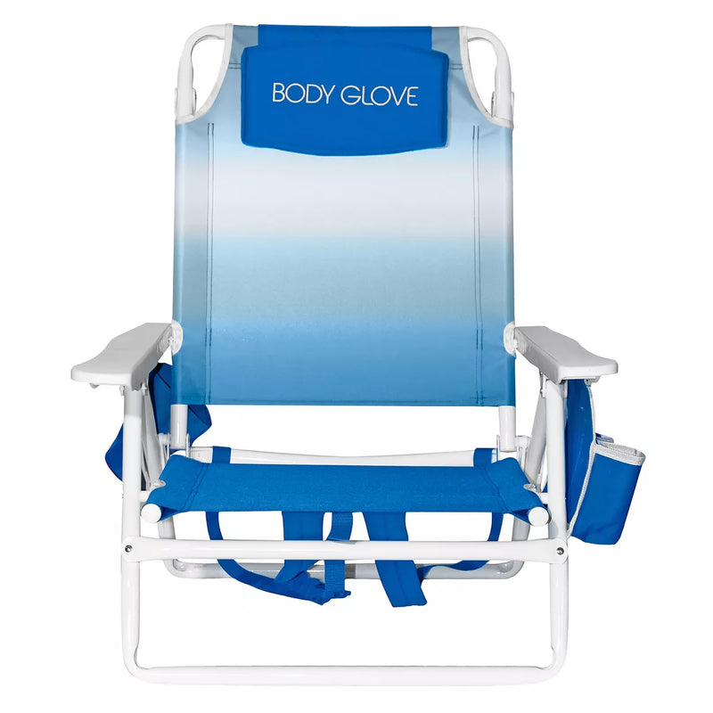 Body Glove - 5 Position Beach Chair Ombre Neptune Blue
