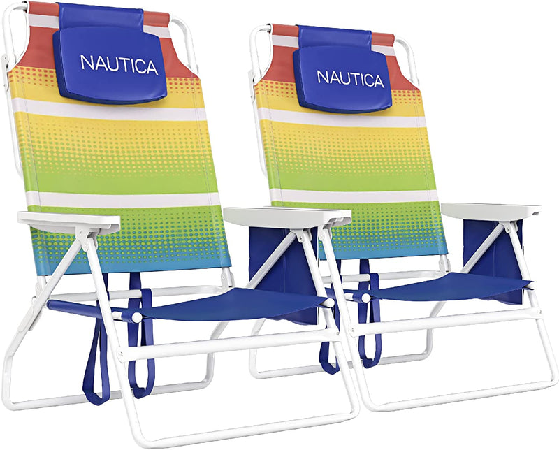 Nautica - 5 Position Beach Chair Green More JClass