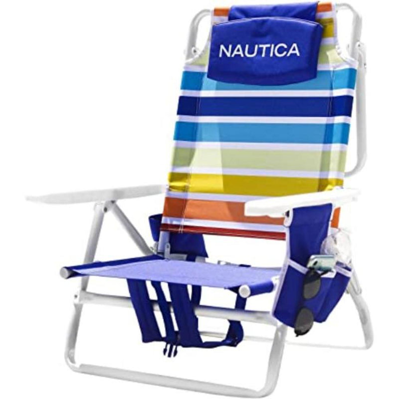 Nautica - 5 Position Beach Chair Rainbow J Class
