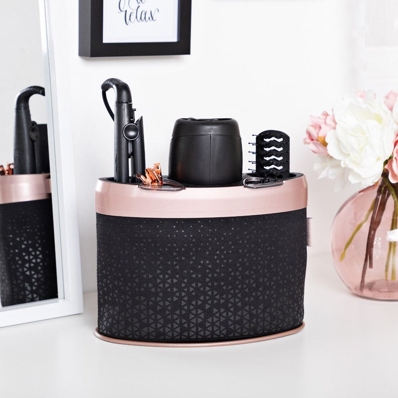 Minky Premium Styling Dock Hair Station Storage for Hair Dryers, Straighteners and Tongs Rose Gold