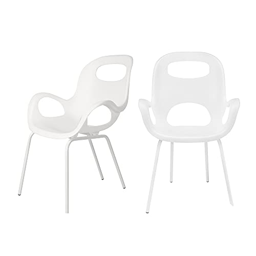 Umbra Oh Chair, Comfortable Seating Indoors and Outdoors, Weather-Resistant, White