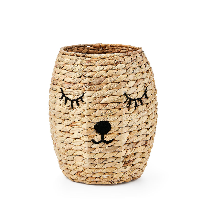 Home Outfitters S/4 Round Bear Hamper Set, Natural