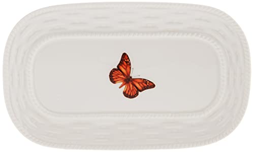 Lenox 893455 Butterfly Meadow Bunny Covered Butter Dish