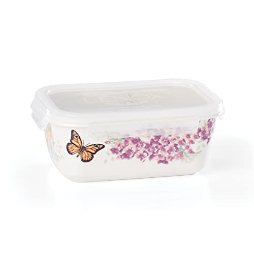 Lenox Butterfly Meadow Rectangle Food Storage Container, 1.75 LB, Multi