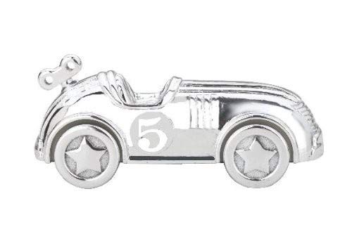 Reed & Barton Race Car Silverplate Bank, 2.25 LB, Metallic