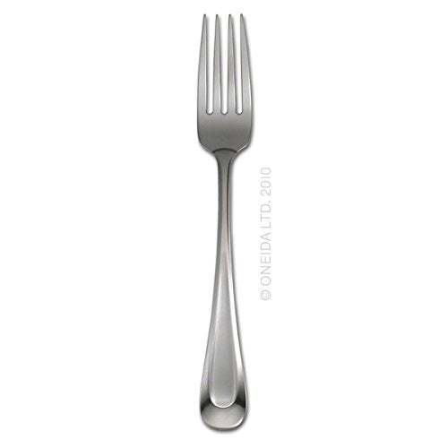 Oneida Satin Sand Dune Everyday Dinner Forks, Set of 4, 18/0 Stainless Steel, Silverware Set, Dishwasher Safe
