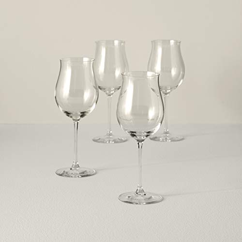 Lenox Tuscany Classics 4-Piece Rose Glass Set, 2.95 LB, Clear