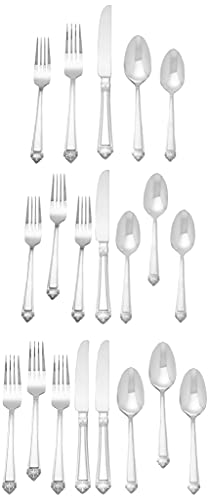 Oneida Eave 20 Piece Everyday Flatware, Service for 4, 18/0 Stainless Steel, Silverware Set