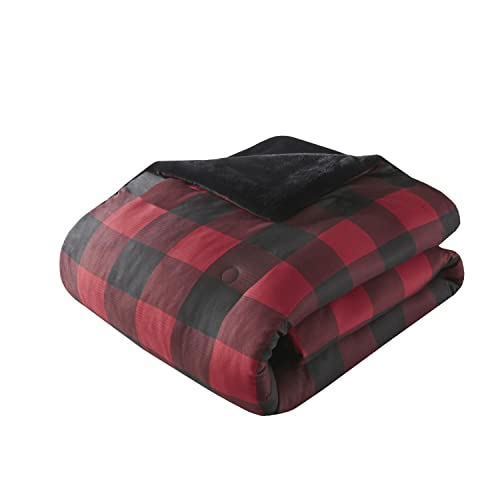 Woolrich Red Buffalo Check Queen Down Alternative Comforter Set WR9201030822-02