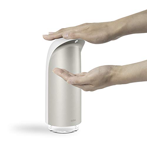 Umbra Emperor Soap Dispenser Pump for Kitchen or Bathroom, 255ml, White/Nickel