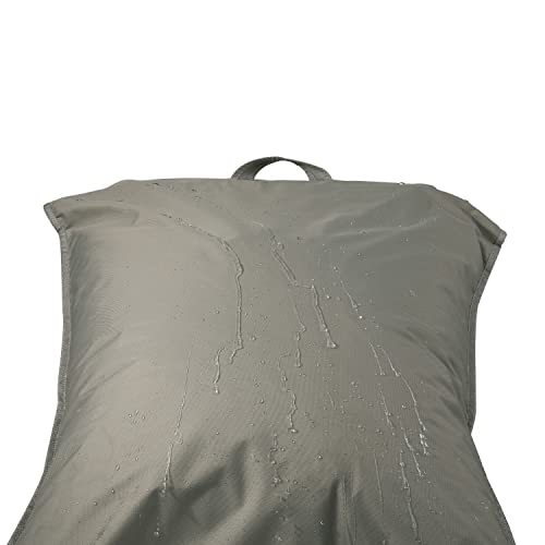 Duck Covers Weekend Water-Resistant Patio Loveseat Cover with Integrated Duck Dome, 52 x 35 x 35 Inch, Moon Rock, Patio Bench Cover