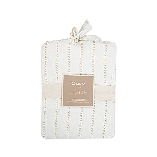 Crane Baby Wrap Around Bed Skirt for Crib, Cotton Crib Skirt for Boy&