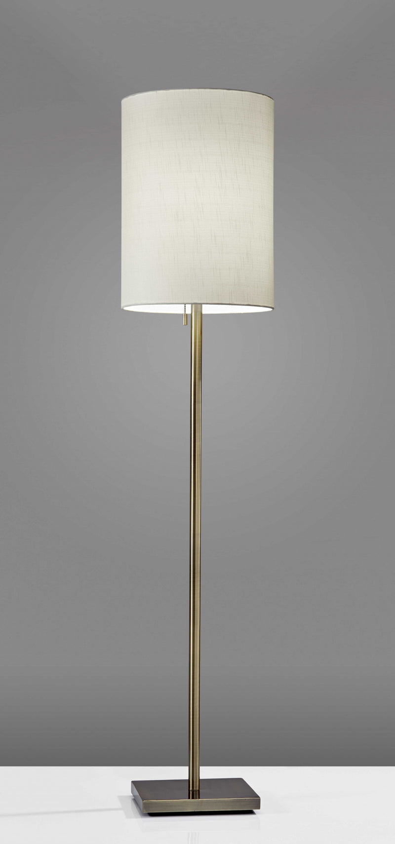 Home Outfitters Floor Lamp Classic Silhouette Brass Metal
