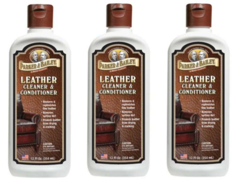 Parker Bailey Leather Cleaner and Conditioner - Leather Conditioner Shoes - Car  Leather Cleaner - Cleans and Conditions Leather Furniture, Boots, Handbags  - 16oz