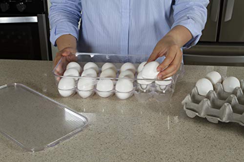 Kitchen Spaces Deluxe 18ct Egg Tray, Standard, Clear