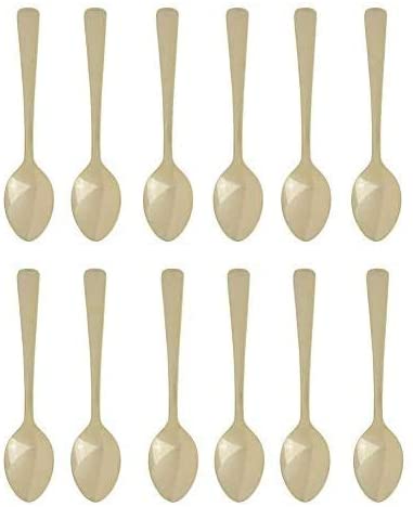 Harold Import Co. Gold Plated Stainless Steel, Set of 12 Demi Spoons