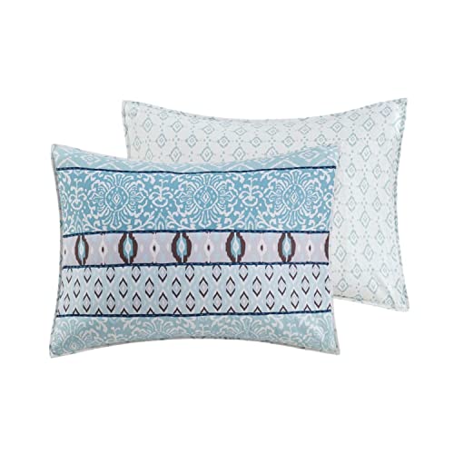 Madison Park Cotton Coverlet Set with Blue Finish MP13-7704