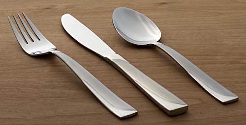 Oneida Madeline 51 Piece Everyday Flatware Caddy, Service for 8, 18/0 Stainless Steel, Silverware Set