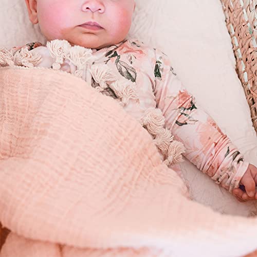 Crane Baby Muslin Swaddle Blanket, Soft Cotton Lightweight Nursery and Stroller Blanket for Baby Boys & Girls, Unisex Colors, 30" x 40"