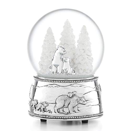 Reed And Barton North Pole Bound Polar Bear Musical Snow Globe, 2.25 LB, Multi