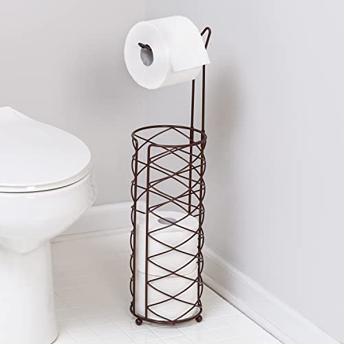 Honey-Can-Do Freestanding Toilet Paper Holder, Oil-Rubbed Bronze BTH-08991 Oil Rubbed Bronze