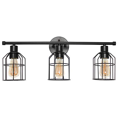 Lalia Home 3 Light Industrial Wired Vanity Light