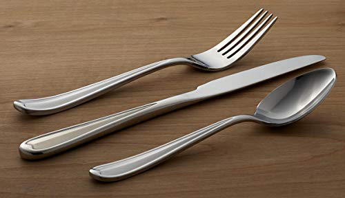 Oneida Dylan 42 Piece Everyday Flatware, Service for 8, 18/0 Stainless Steel, Silverware Set