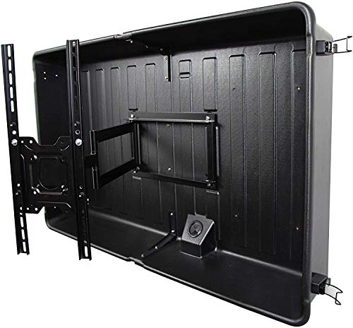 Storm Shell Outdoor TV Hard Cover Weatherproof Protection for Television - Mounts Right on The Wall - TV Wall Mounting Bracket Included (32-44 inch)