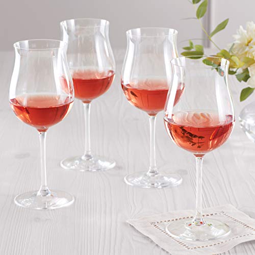 Lenox Tuscany Classics 4-Piece Rose Glass Set, 2.95 LB, Clear