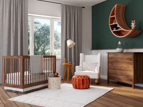 Crane Baby Nursery Décor, Wool Floor Rug for Boys and Girls, Boho Style, 5&