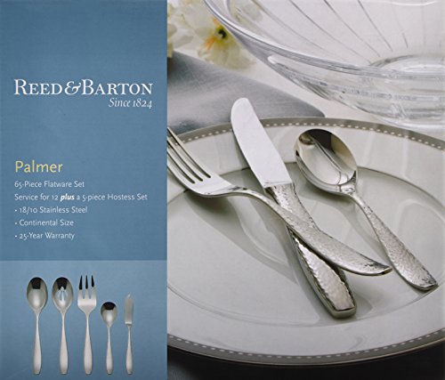 Reed & Barton Palmer 65pc Flatware Set, 65 Piece, Silver
