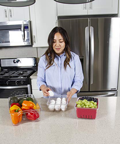 Kitchen Spaces Deluxe 18ct Egg Tray, Standard, Clear
