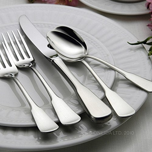 Oneida Flatware Colonial Boston Dinner Forks, Set of 4,Silver