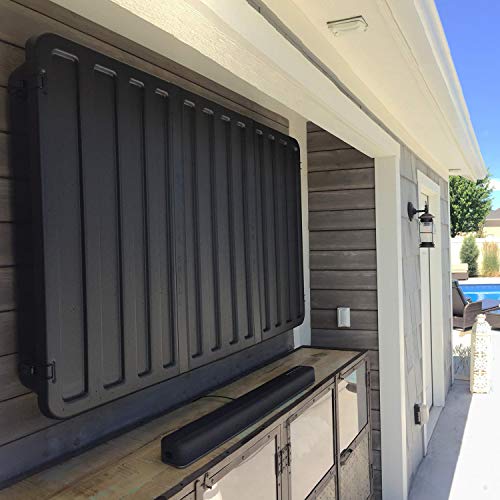 Storm Shell Outdoor TV Hard Cover Weatherproof Protection for Television - Mounts Right on The Wall - TV Wall Mounting Bracket Included (32-44 inch)