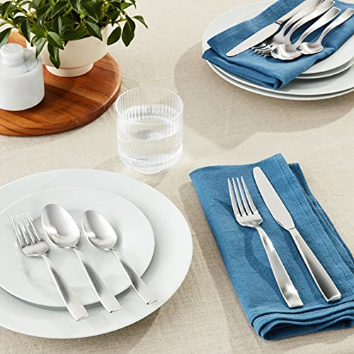 Oneida Everdine 20 Piece Everyday Flatware Set, Service for 4 , 18/0 Stainless Steel, Silverware Set, Dishwasher Safe