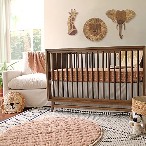 Crane Baby Safari Nursery Décor, Wooden Animal Wall Décor for Boys and Girls, Lion, 21" x 21"