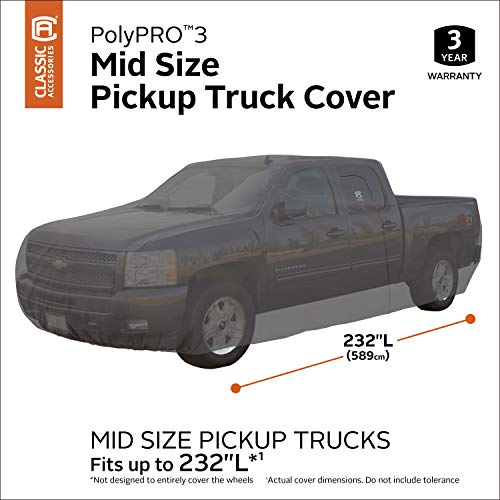 Classic Accessories Over Drive PolyPRO 3 Truck Cover with RainRelease, Trucks up to 19&