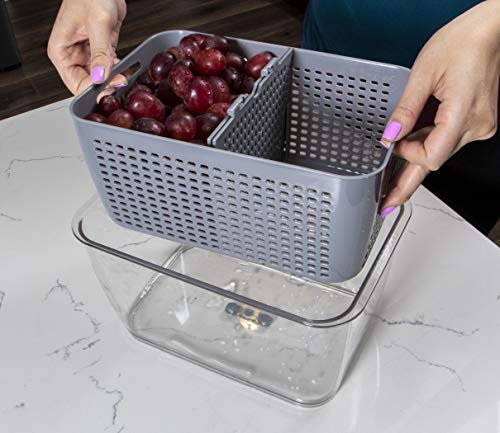 Kitchen Spaces Colander Bin, Large, Gray